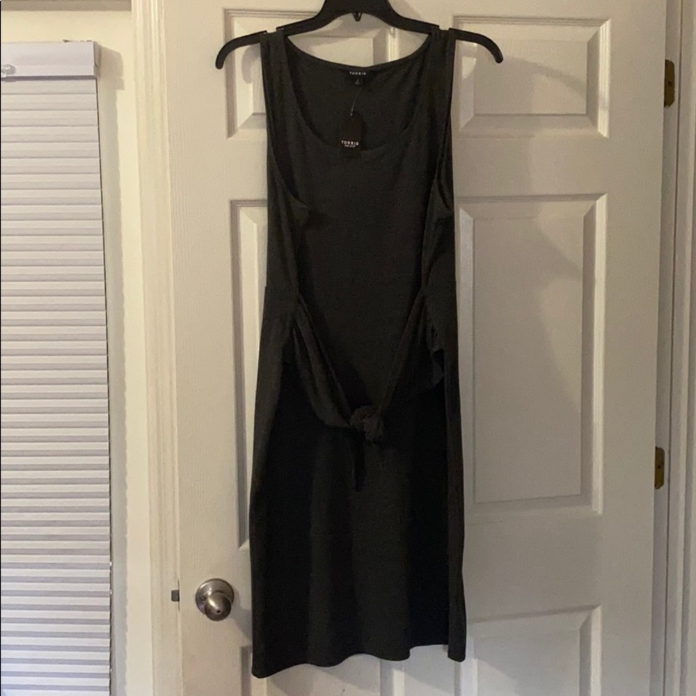 Torrid stretchy gray tank top dress
